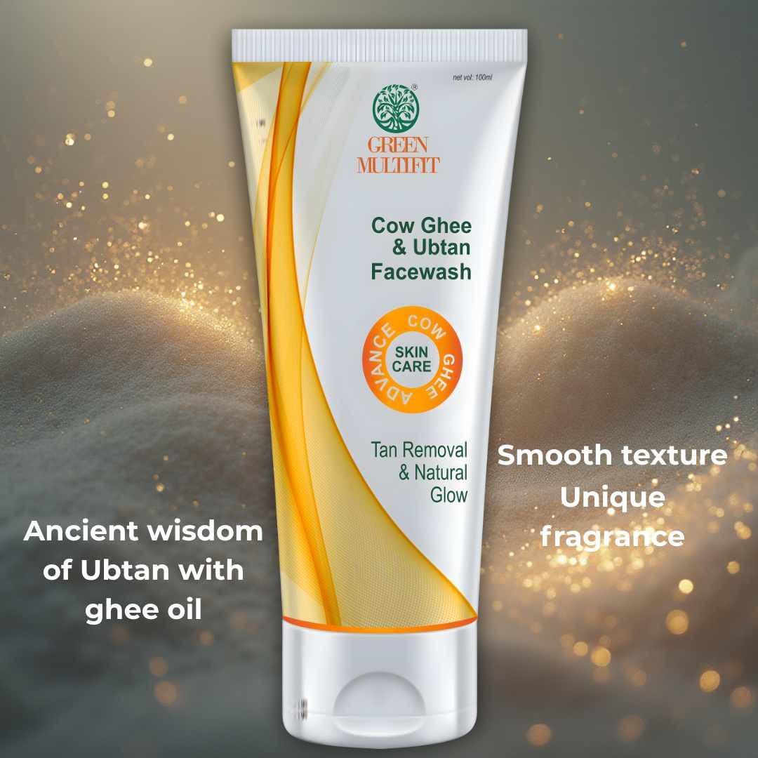 Cow ghee vitamins and Ubtan infused face wash – 100ml