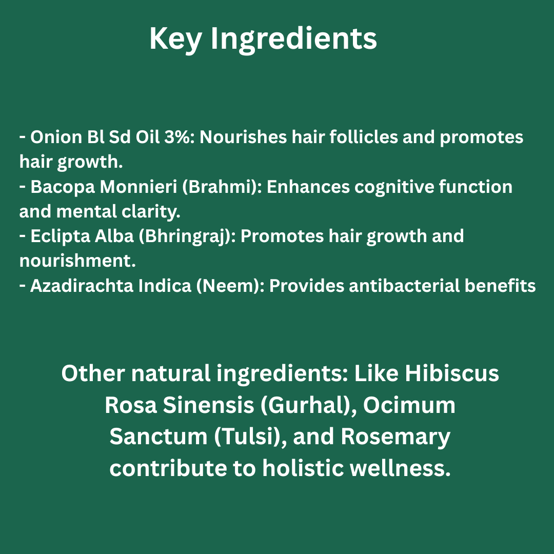 Onion black seed hair oil